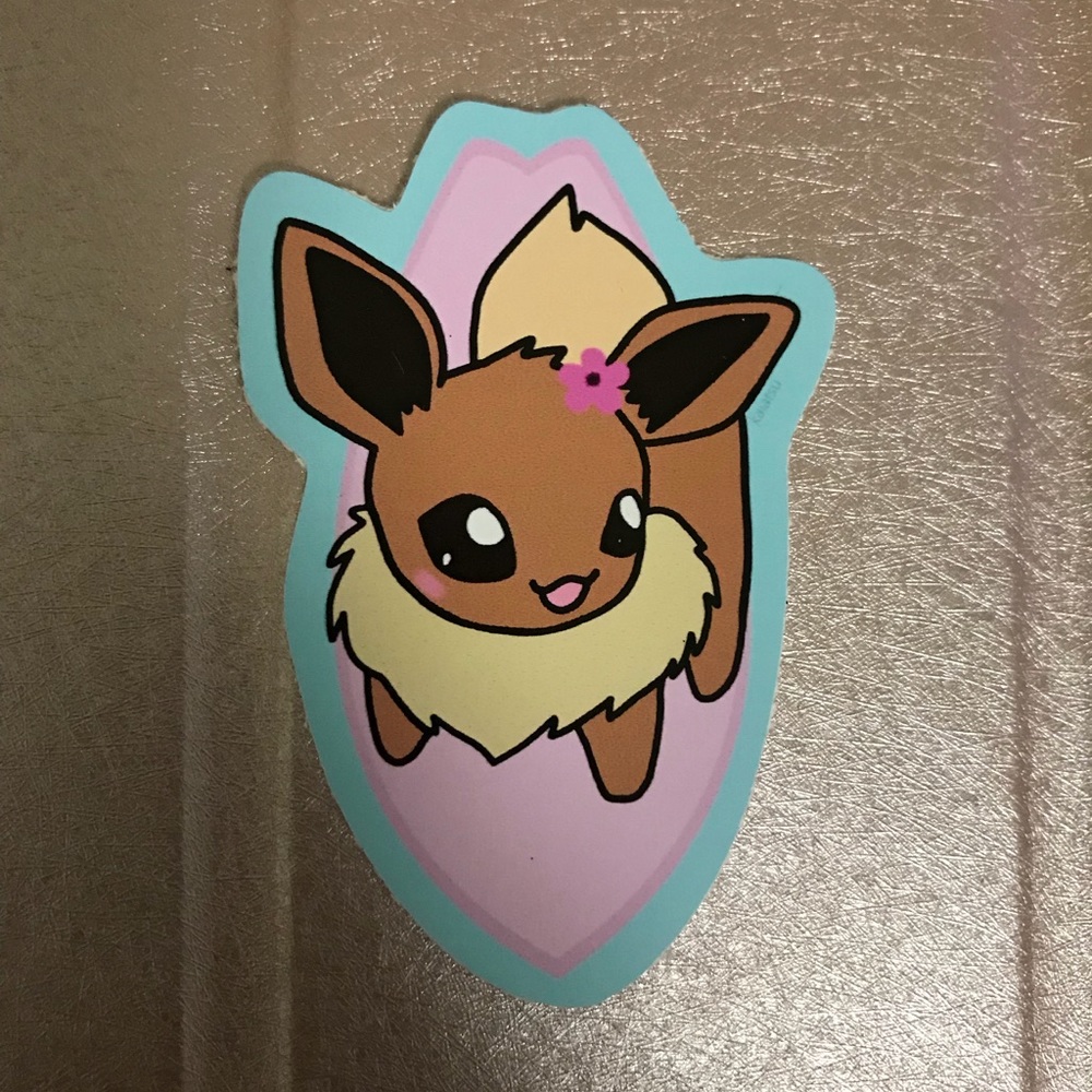 Surfing Eevee Sticker
